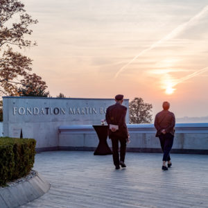 l’esplanade de la Fondation Martin Bodmer